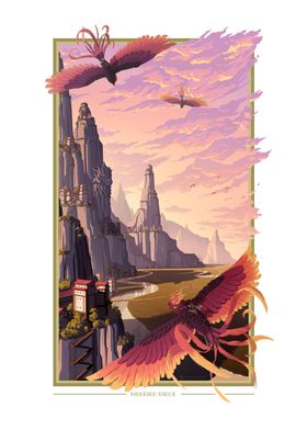 Phoenix Rider Landscape