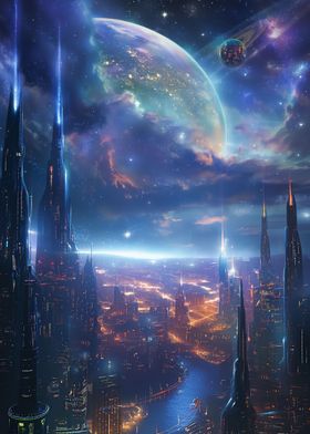 Interstellar Cityscape