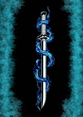 Blue Fire Sword