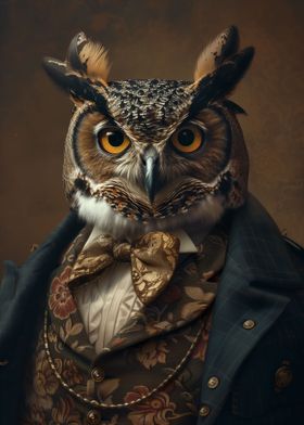 Elegant Owl Royalty