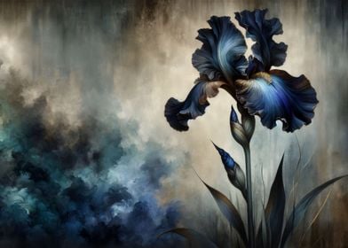 Blue Iris Moody Elegance