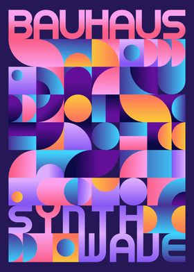 Synthwave Bauhaus Neon