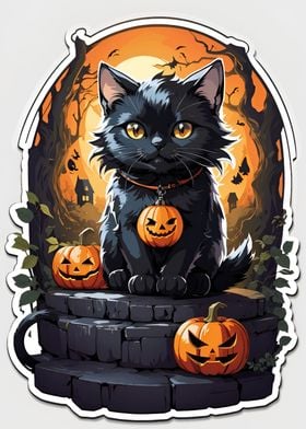 Cute Halloween Cat