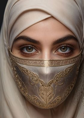 Muslim Woman Wearing Hijab