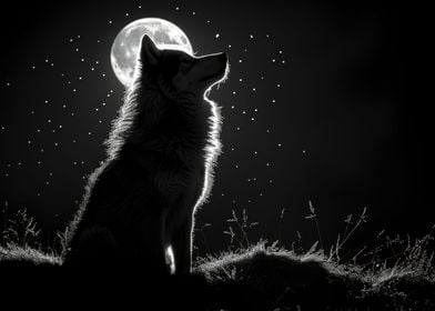 Wolf and the Full Moon