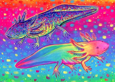 Rainbow Axolotl