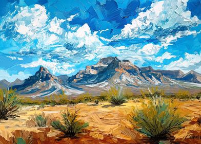 Desert mountain range 