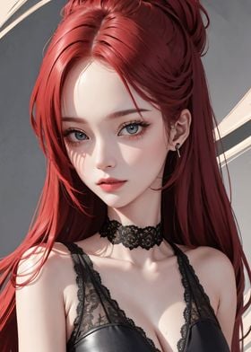 Red Hair Anime Girl 2