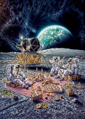 Astronauts Lunar Lunch 