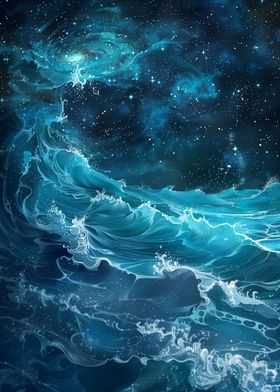 Celestial Ocean Waves