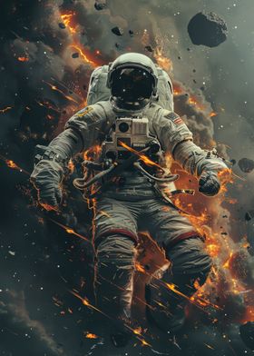 Astronaut Cosmic Wasteland