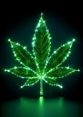 Green glowing weed