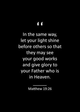 Matthew 5 16