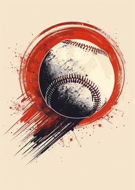 Baseball ball Sports art