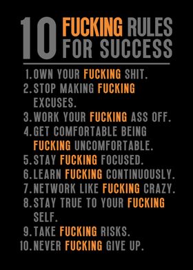 10 Rules For Success