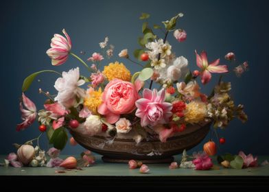 Still life floral art