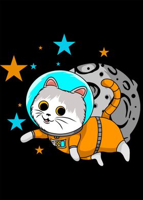 Cute Kitten Astronaut