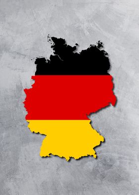 germany flag map