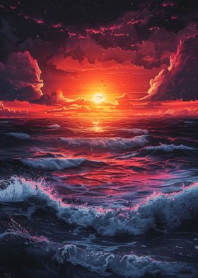 Ocean sunset