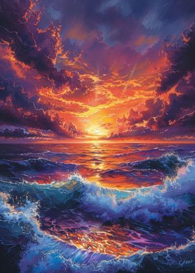 Ocean sunset