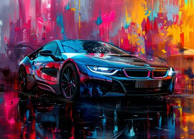 BMW I8 Painting