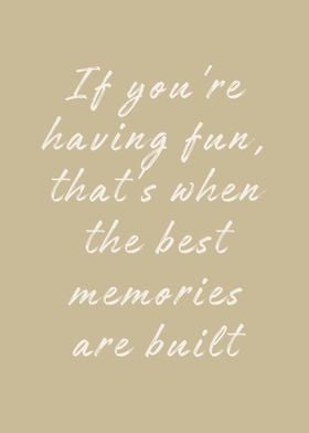 Create Lasting Memories