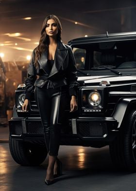 Mercedes G Wagon and girl