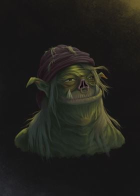 Old Female Orc Portrait