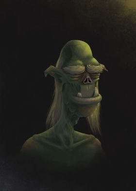 Old Male Orc Portrait