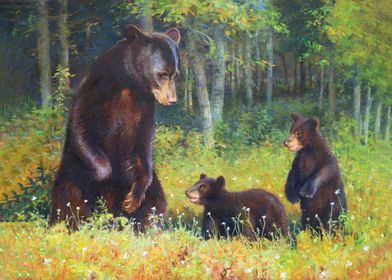 Brown Bear Forest Family