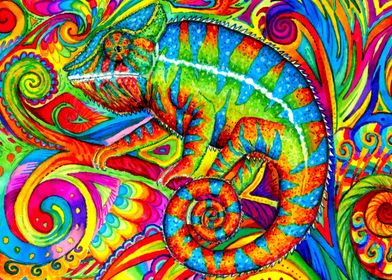 Psychedelic Chameleon