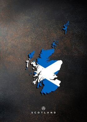 Scotland flag maps