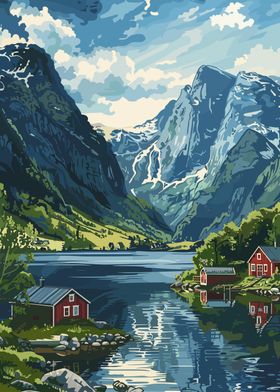 Norway Fjord Scenery