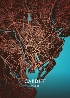 Cardiff City Map