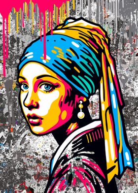 Pop art graffiti