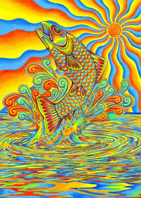 Psychedelic Rainbow Trout