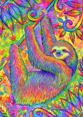 Psychedelic Sloth