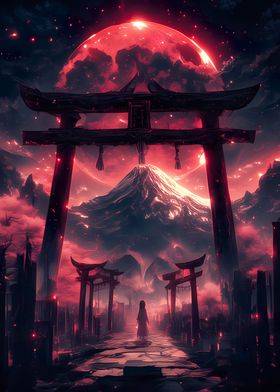 Blood Moon Torii Gate