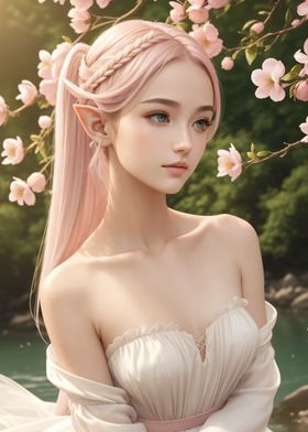 Pink Head Elf Girl