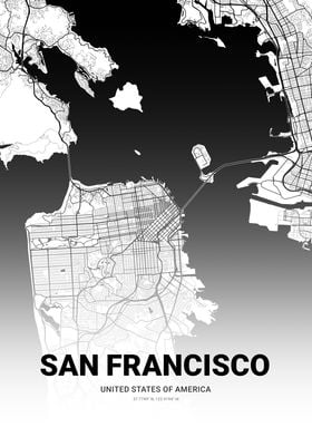 San Francisco USA Map