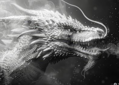 Black and white Dragon