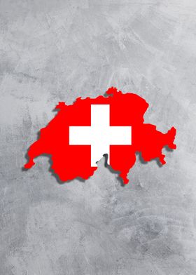 SWITZERLAND FLAG MAPS