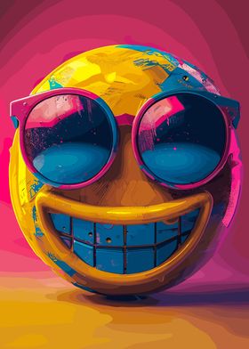 Colorful Smiling Face