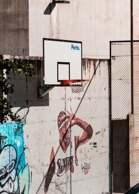 Basketball court in Porto