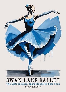 1988 NYC Ballet Poster