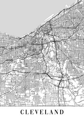 Cleveland White Map