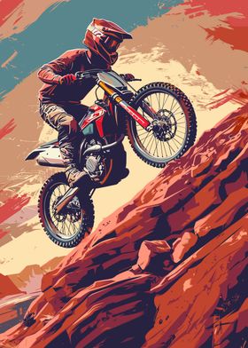 Dirtbike Desert Downhill