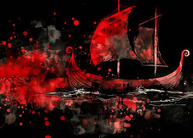 Viking Red Boat