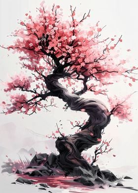 Aesthetic cherry art