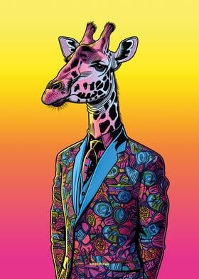 Giraffe Miami Portrait